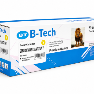 B-Tech 206A / 207A (W2112A / W2212A) Yellow Toner Cartridge – Premium Compatible Laser Toner